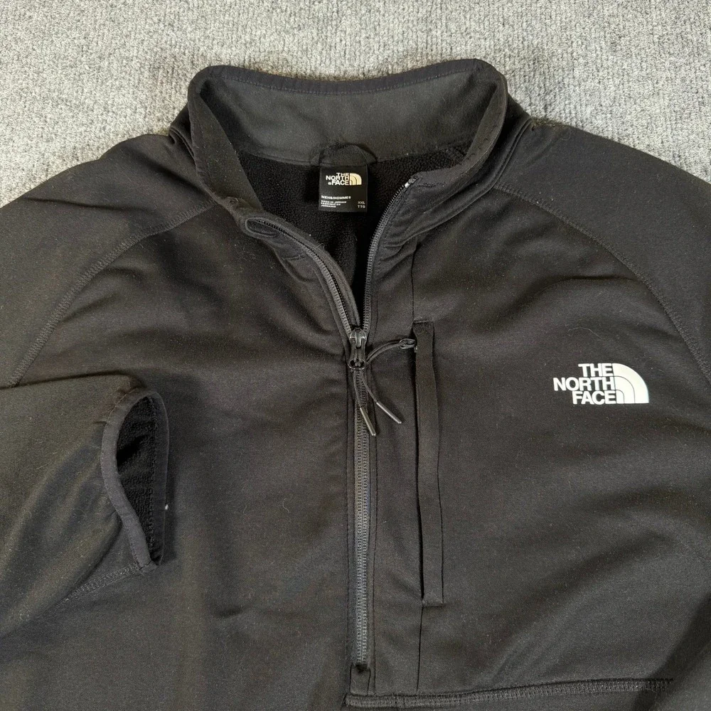 The North Face Canyonlands 1/2 Zip Fleece Pullover Black NF0A5G9W Mens XXL #3799